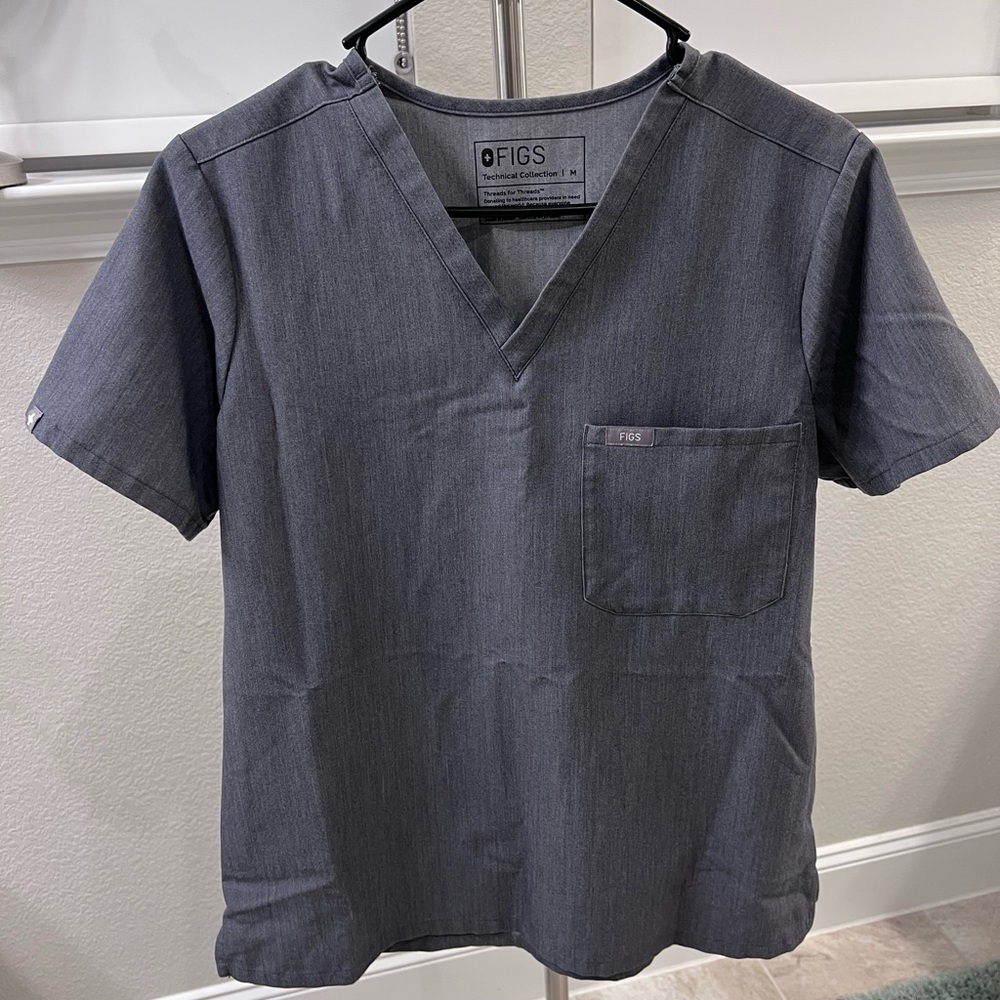 FIGS Catarina Scrub Top - Graphite